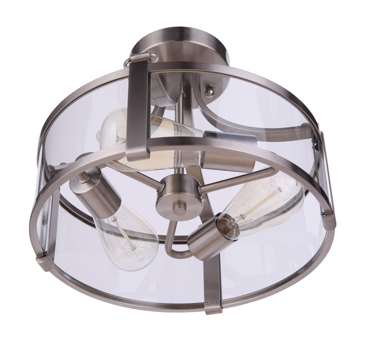 Elliot 3-Light Semi-Flush Mount by Craftmade - view 5