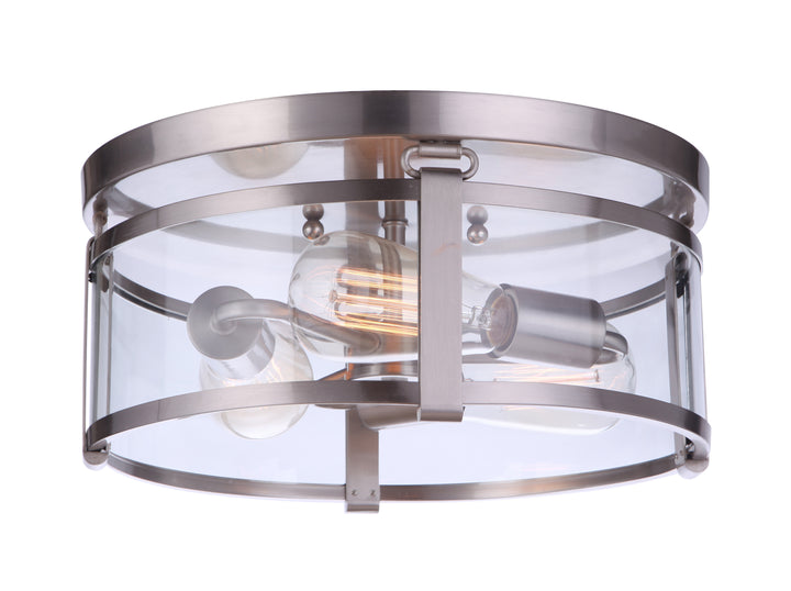 Elliot 3-Light Flush Mount in Brushed Polished Nickel by Craftmade