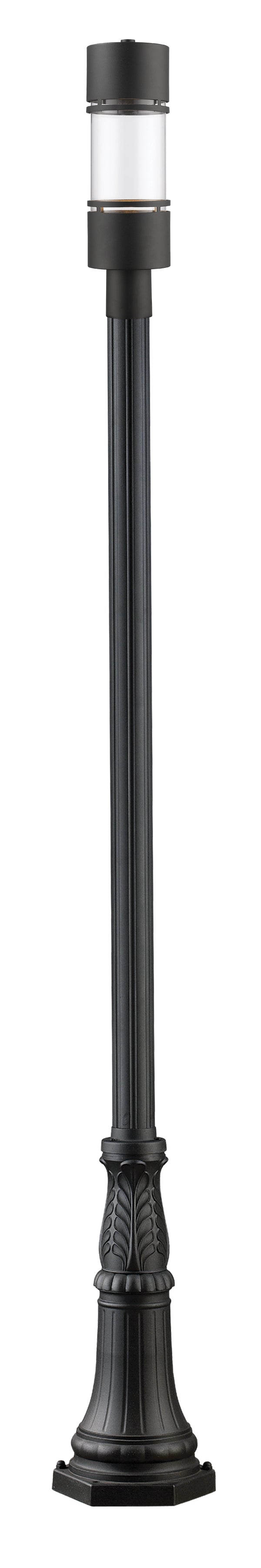 Luminata - LED 1 Light Outdoor Post Light (553PHB-518P-BK)