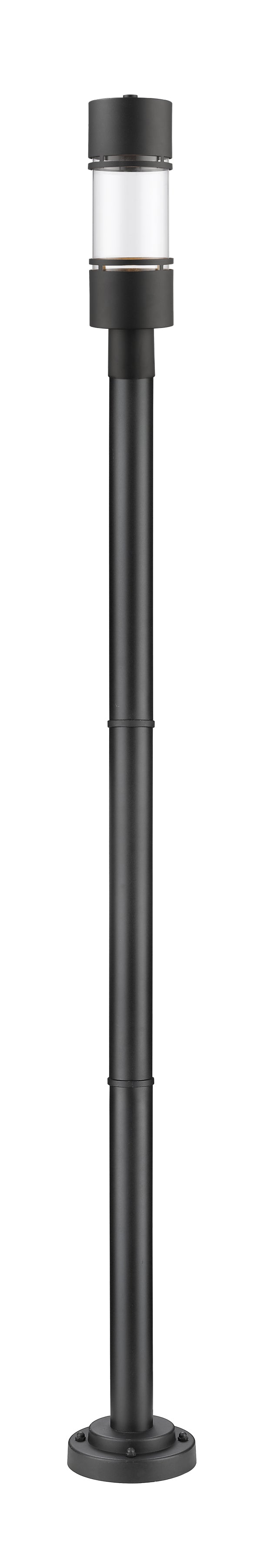 Luminata - LED 1 Light Outdoor Post Light (553PHB-567P-BK)
