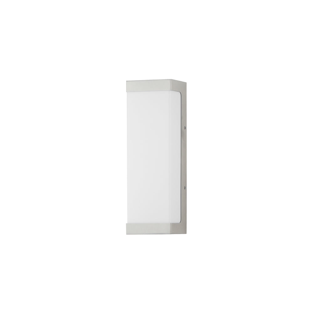 Tunnel LED Outdoor Sconce White / Aluminum