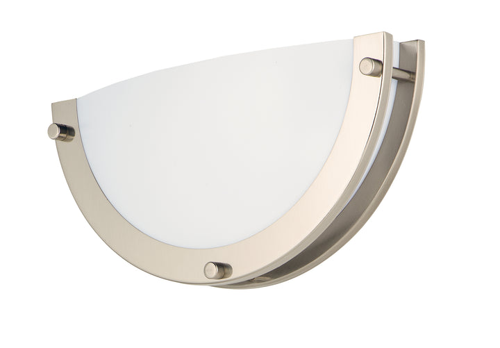 Linear LED Wall Sconce White / Satin Nickel