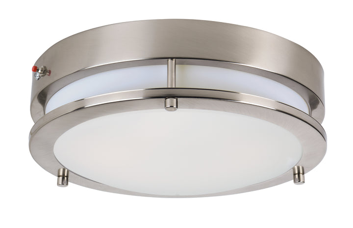 Linear LED Surface Mount w/ EM Back Up White / Satin Nickel