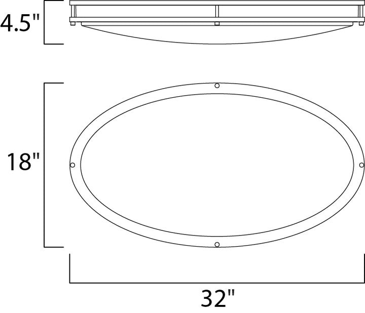 Linear LED Surface Mount dimensions diagram