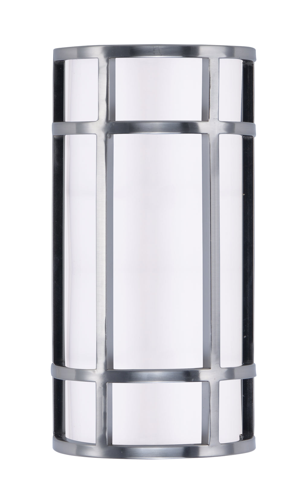 Moon Ray LED Outdoor Wall Sconce White / Satin Nickel