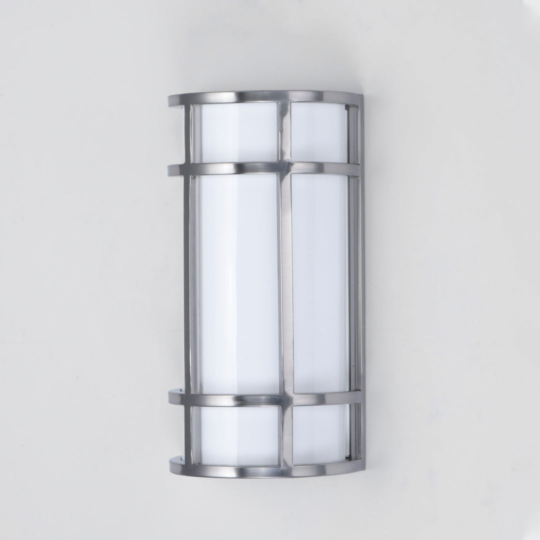 Moon Ray LED Outdoor Wall Sconce White / Satin Nickel alternate view