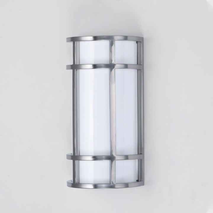 Moon Ray LED Outdoor Wall Sconce White / Satin Nickel alternate view
