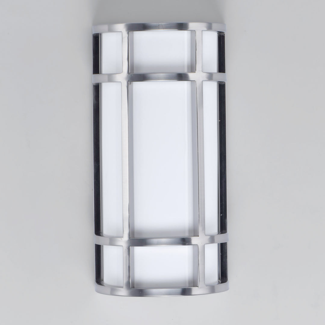 Moon Ray LED Outdoor Wall Sconce White / Satin Nickel alternate view