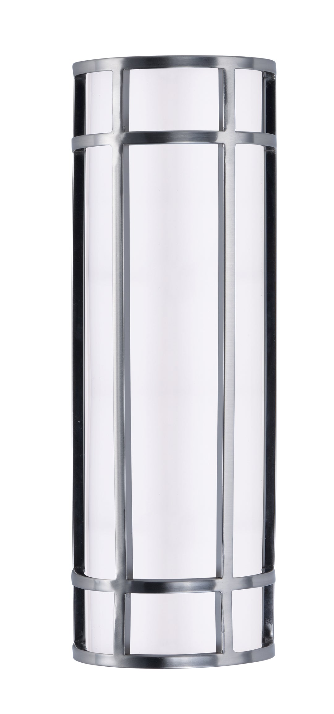 Moon Ray LED Outdoor Wall Sconce White / Satin Nickel