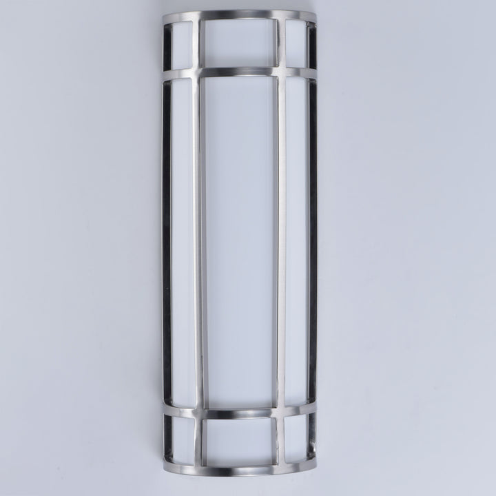 Moon Ray LED Outdoor Wall Sconce White / Satin Nickel alternate view