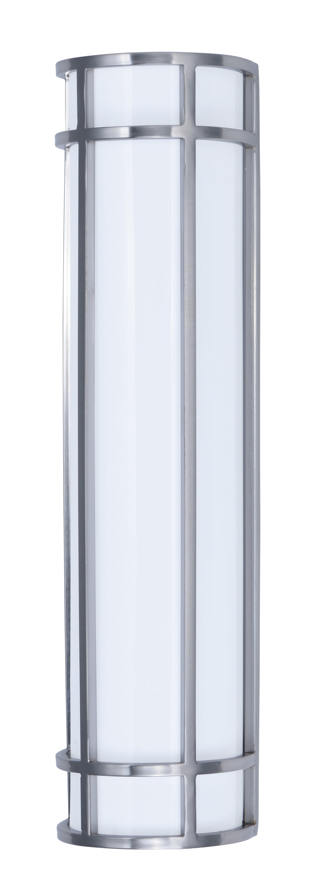 Moon Ray LED Outdoor Wall Sconce White / Satin Nickel