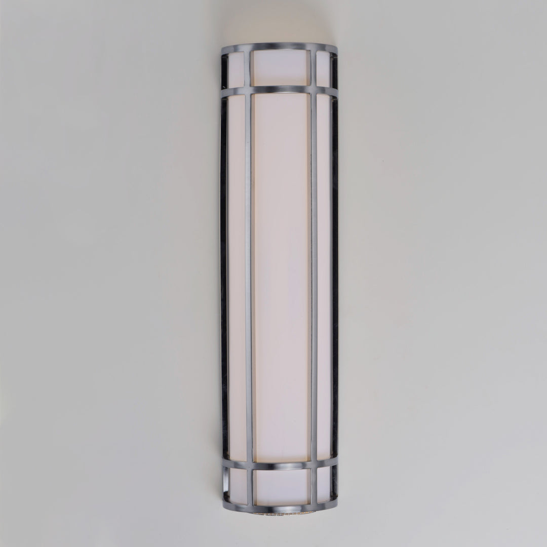 Moon Ray LED Outdoor Wall Sconce White / Satin Nickel alternate view