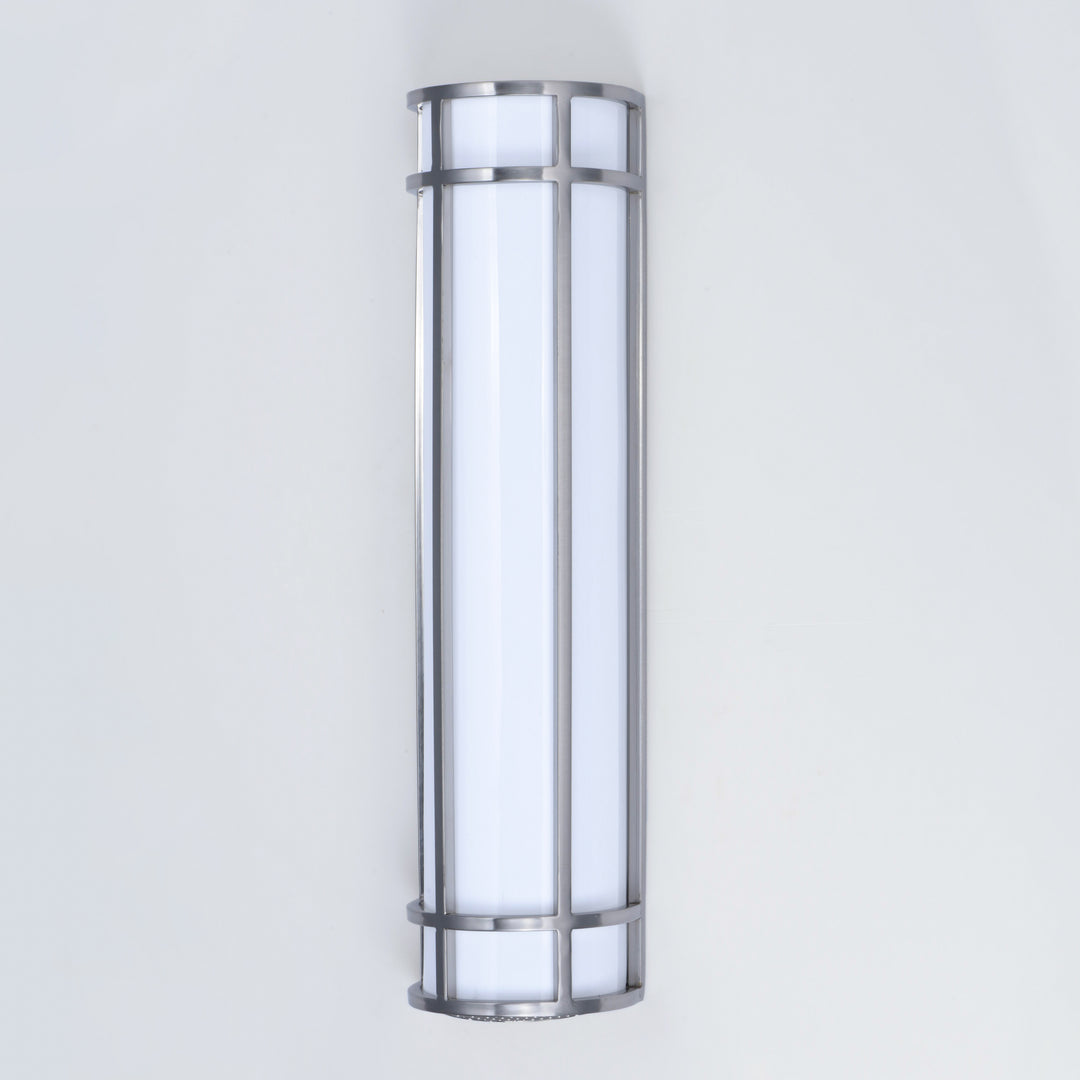 Moon Ray LED Outdoor Wall Sconce White / Satin Nickel alternate view