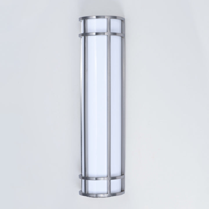 Moon Ray LED Outdoor Wall Sconce White / Satin Nickel alternate view