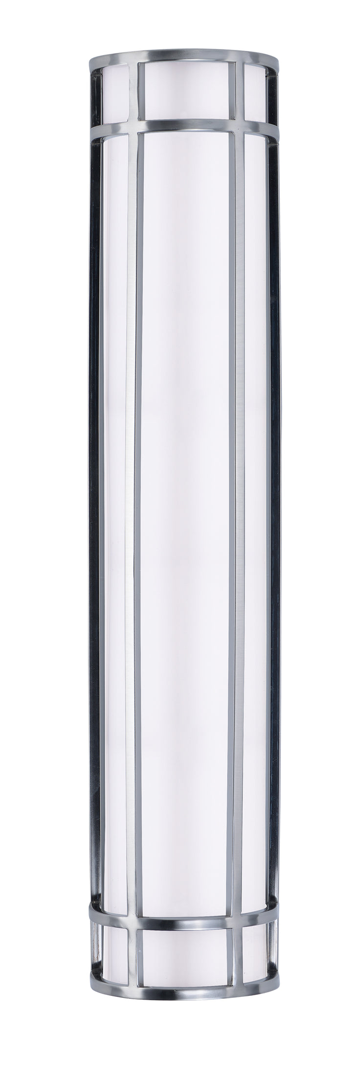 Moon Ray LED Outdoor Wall Sconce White / Satin Nickel