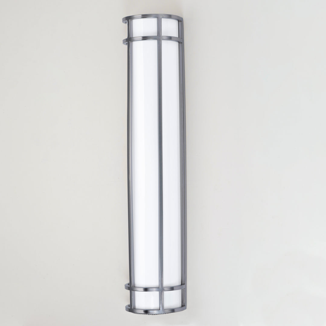 Moon Ray LED Outdoor Wall Sconce White / Satin Nickel alternate view
