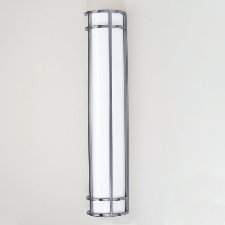 Moon Ray LED Outdoor Wall Sconce White / Satin Nickel alternate view