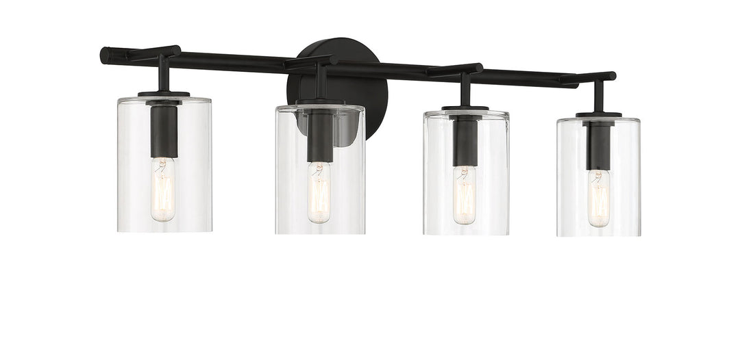 Hailie Vanity Light in Flat Black by Craftmade