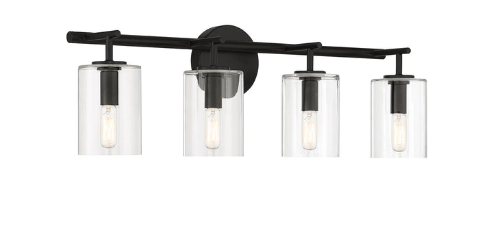 Hailie Vanity Light in Flat Black by Craftmade