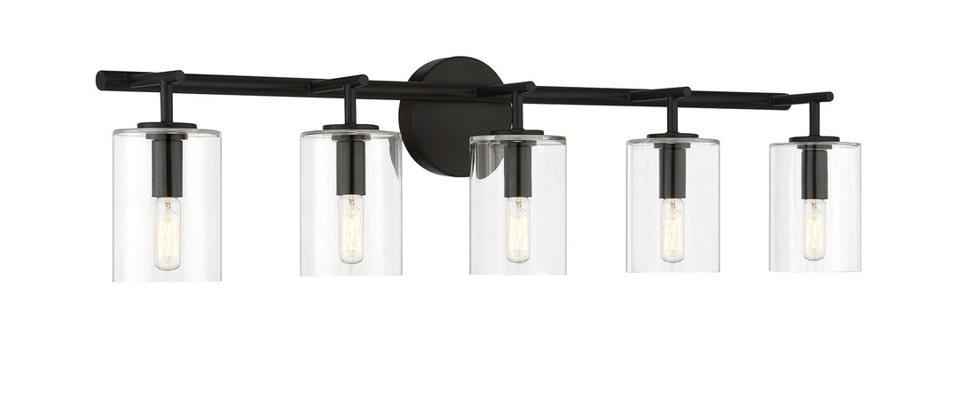 Hailie Vanity Light in Flat Black by Craftmade