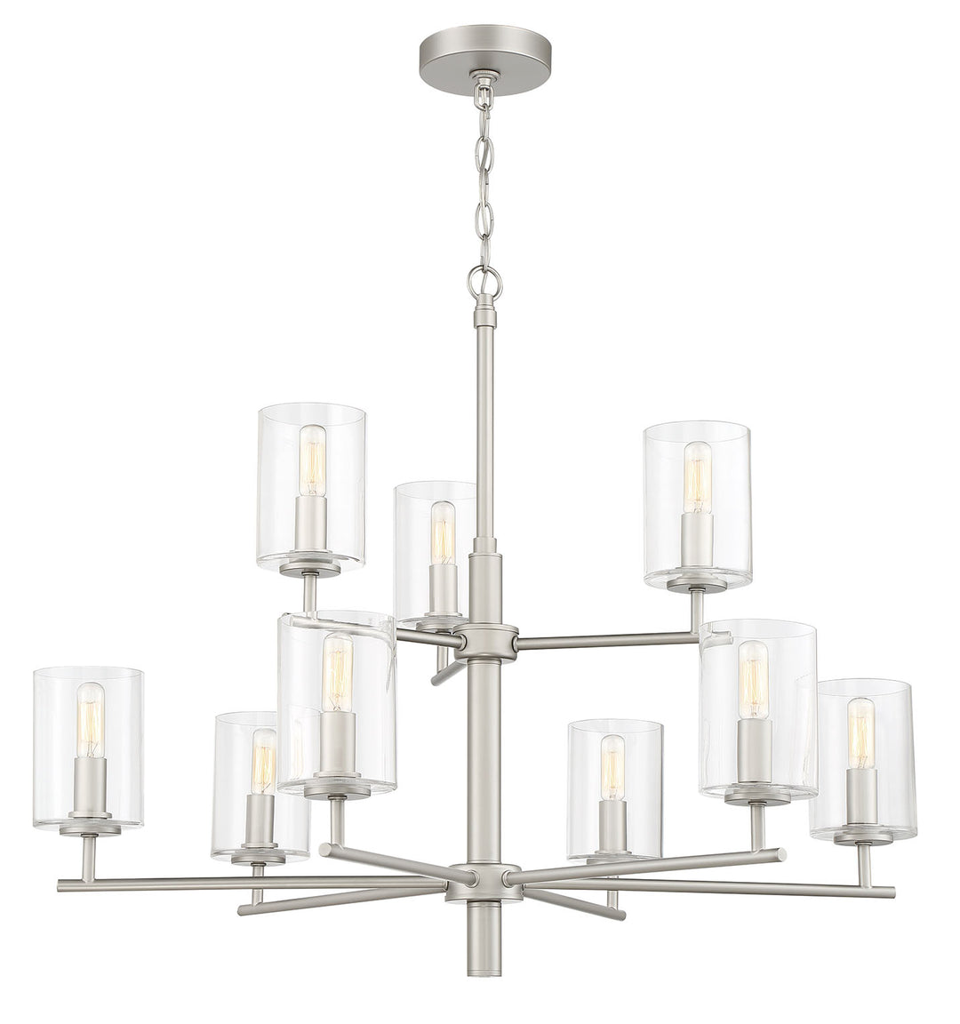 Hailie Chandelier in Satin Nickel by Craftmade