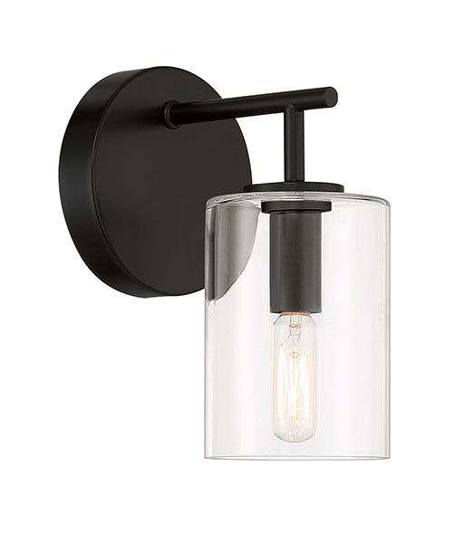 Hailie Wall Sconce in Flat Black by Craftmade