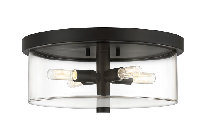 Hailie 4-Light Flush Mount in Flat Black by Craftmade