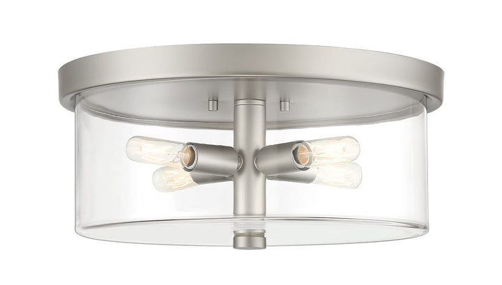 Hailie 4-Light Flush Mount in Satin Nickel by Craftmade