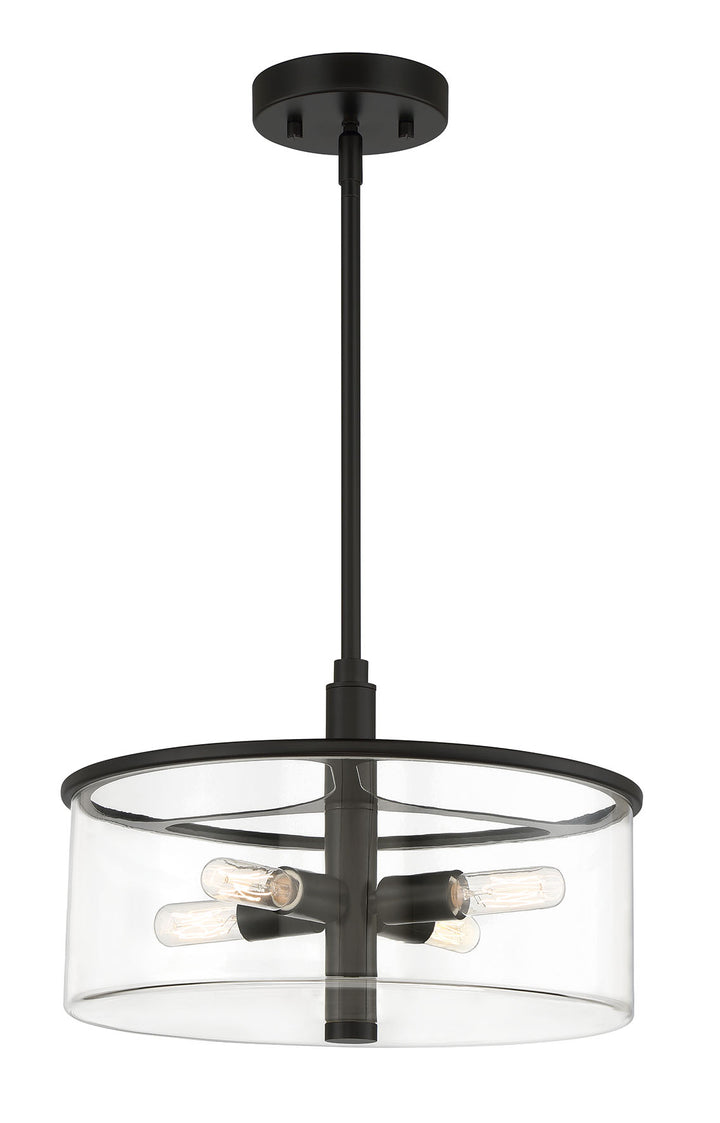 Hailie 4-Light Pendant in Flat Black by Craftmade