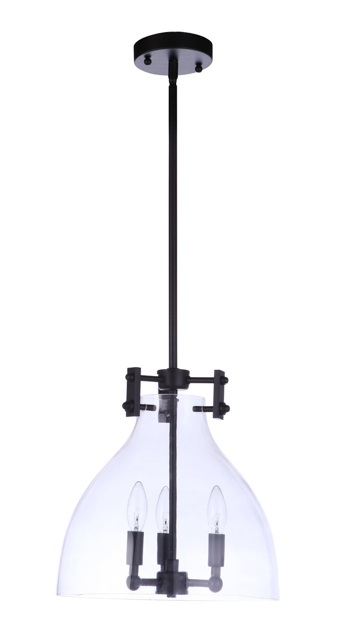 Chardonnay Pendant in Flat Black by Craftmade