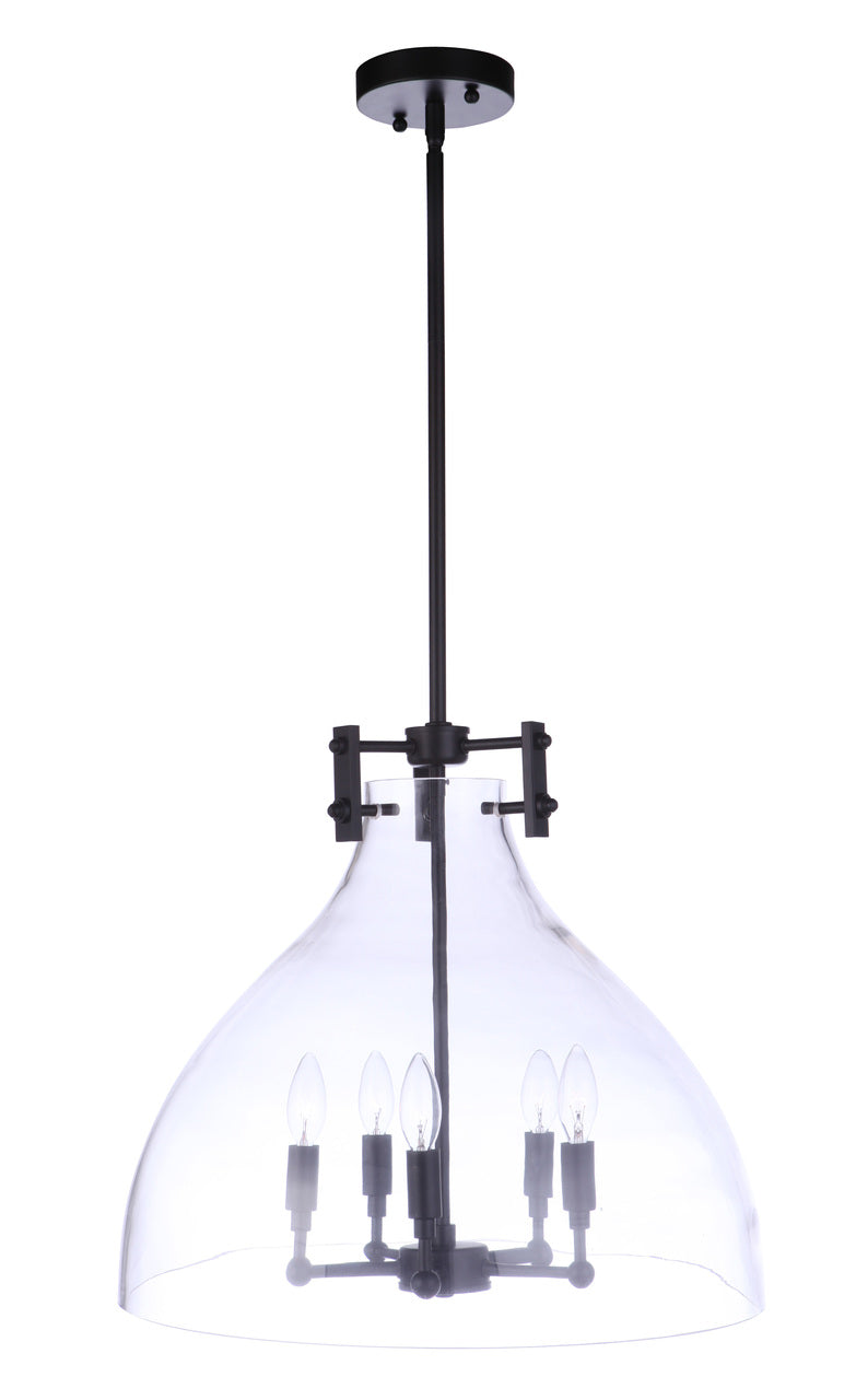 Chardonnay Pendant in Flat Black by Craftmade