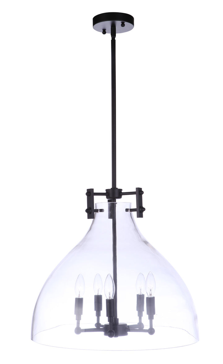 Chardonnay Pendant in Flat Black by Craftmade