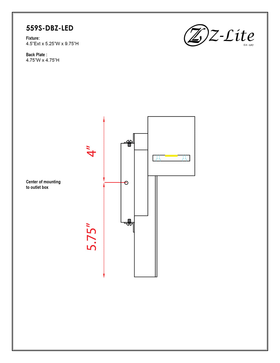 Amador - LED 1 Light Outdoor Wall Light