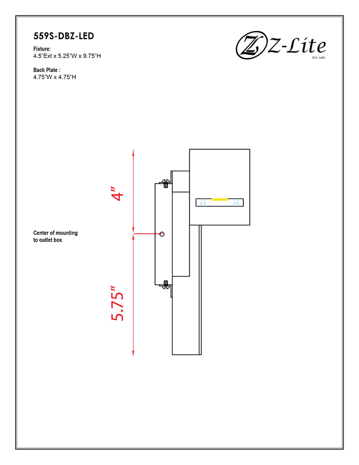 Amador - LED 1 Light Outdoor Wall Light