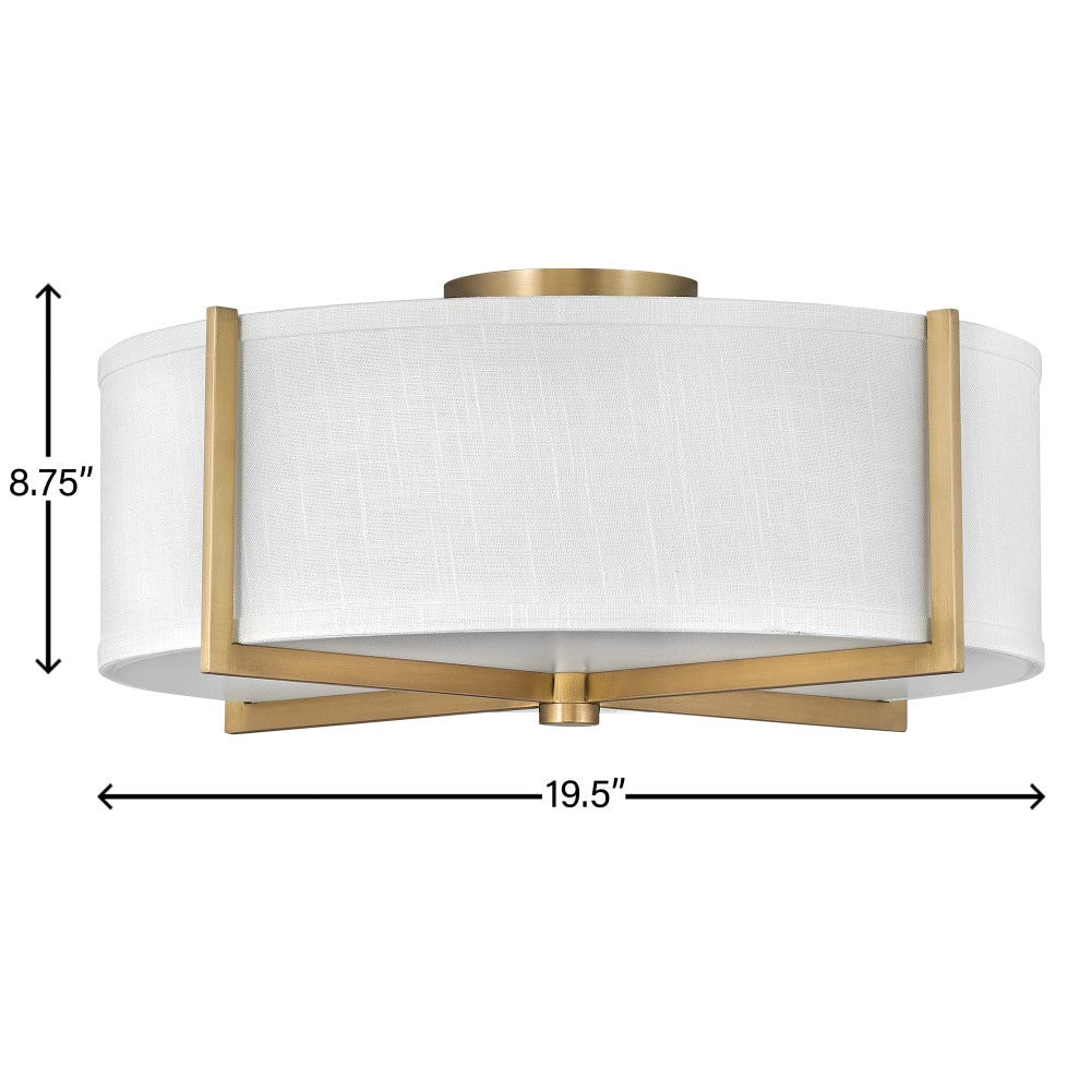 Axis Off White Semi-Flush Mount