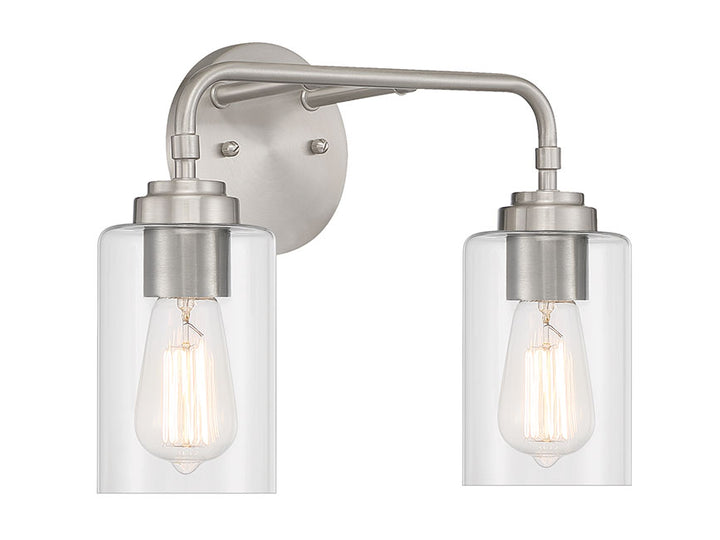 Stowe Vanity Light in Brushed Polished Nickel by Craftmade