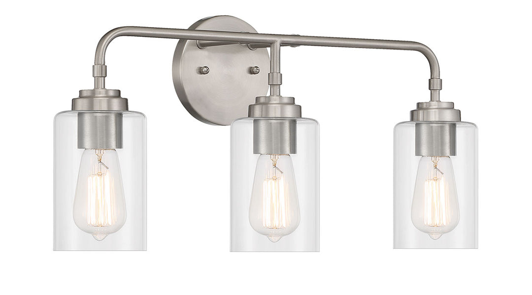 Stowe Vanity Light in Brushed Polished Nickel by Craftmade
