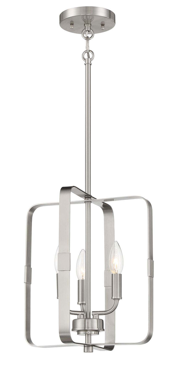 Stowe Foyer Pendant in Brushed Polished Nickel by Craftmade