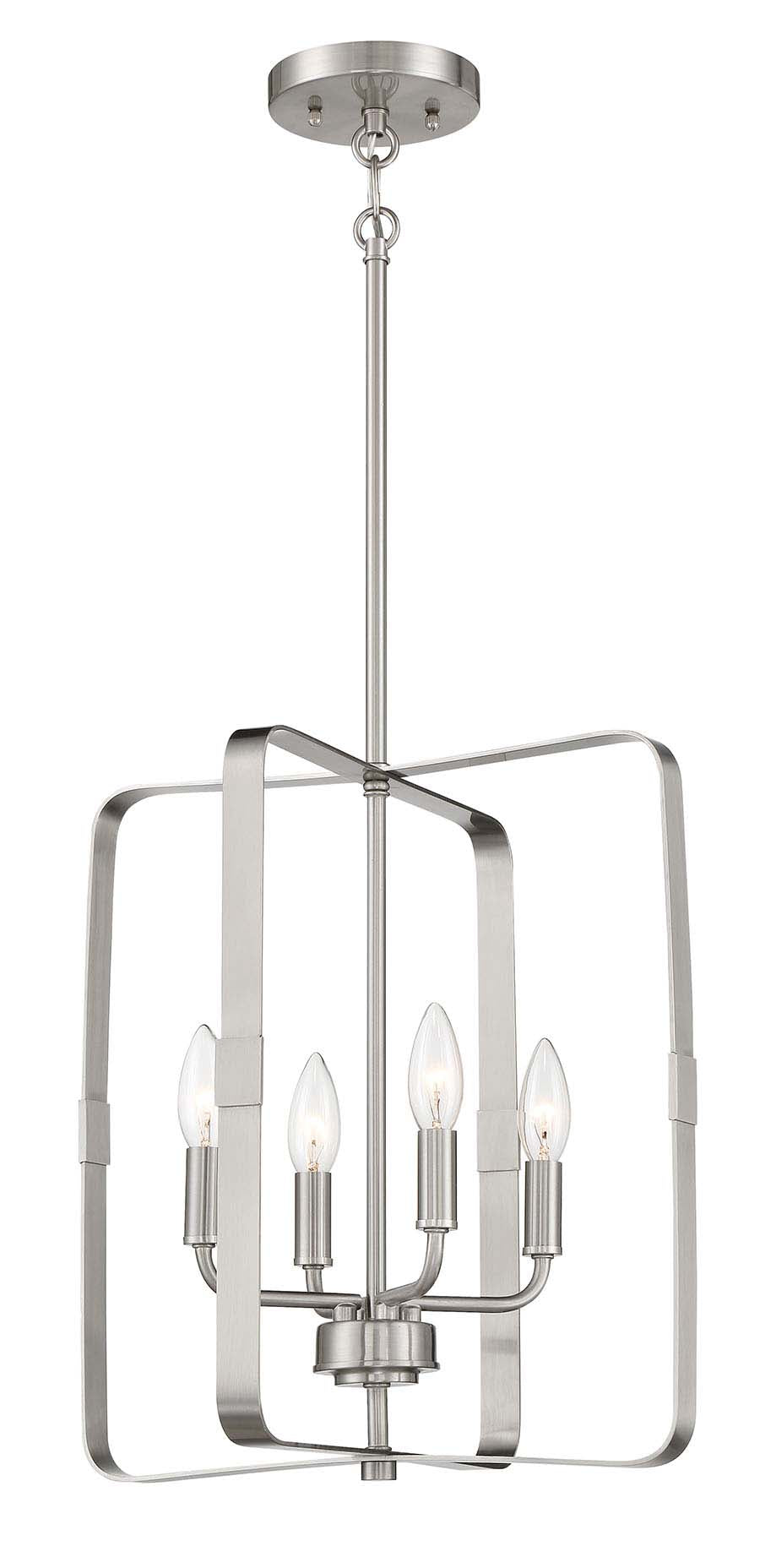 Stowe Foyer Pendant in Brushed Polished Nickel by Craftmade