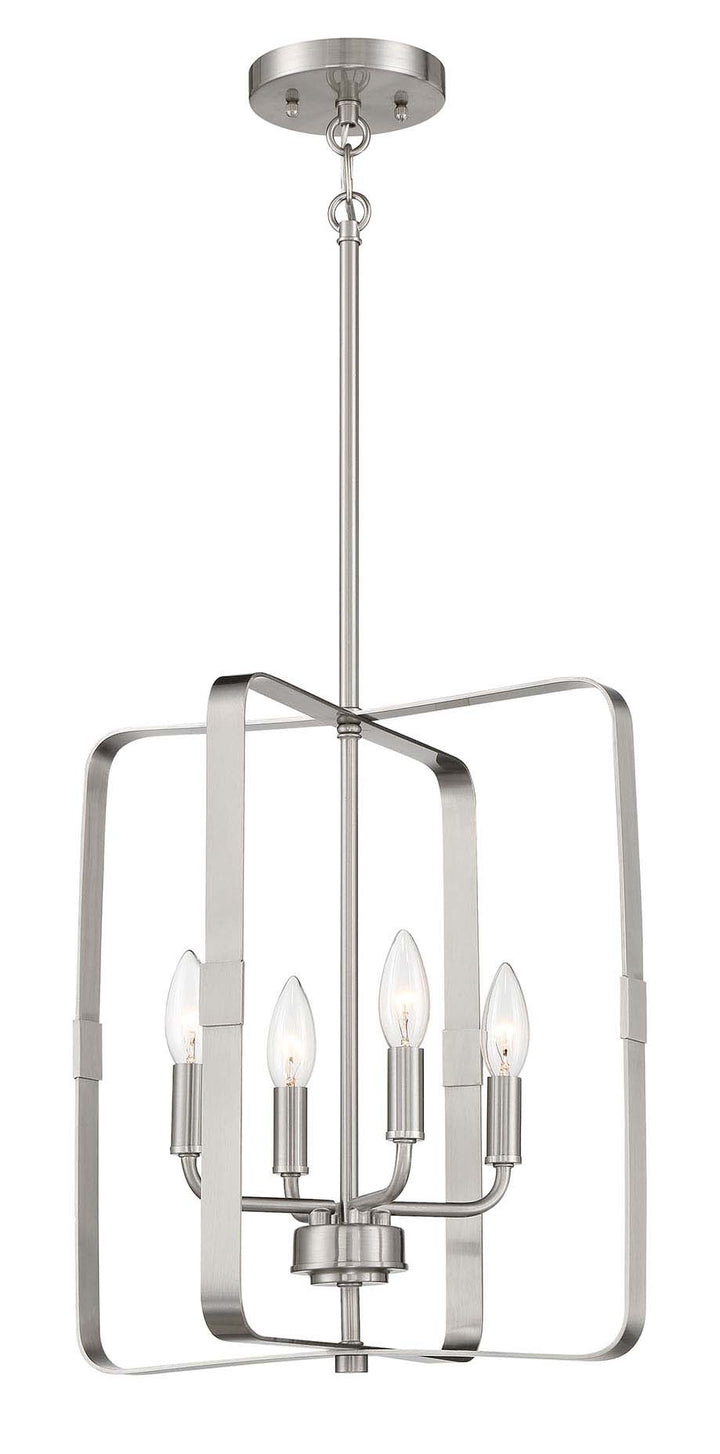 Stowe Foyer Pendant in Brushed Polished Nickel by Craftmade