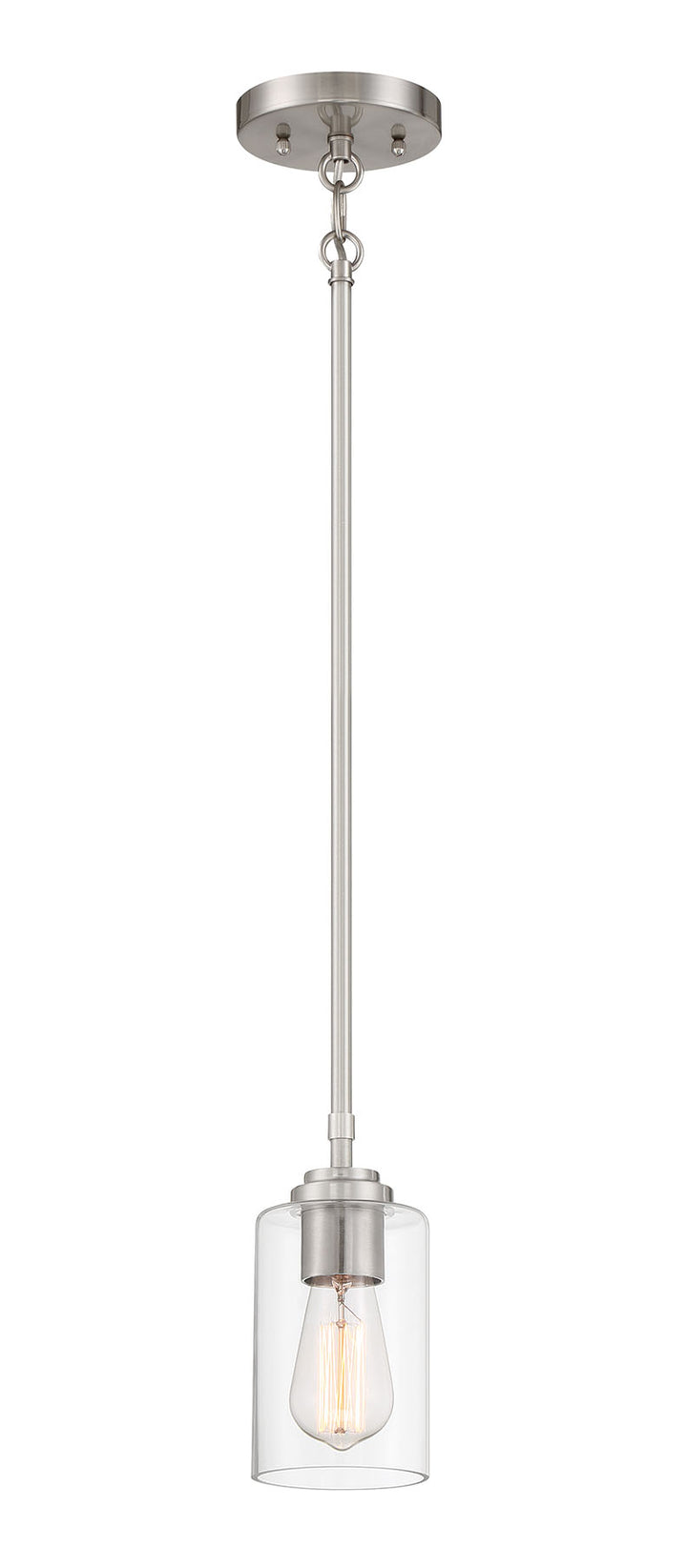 Stowe Pendant in Brushed Polished Nickel by Craftmade