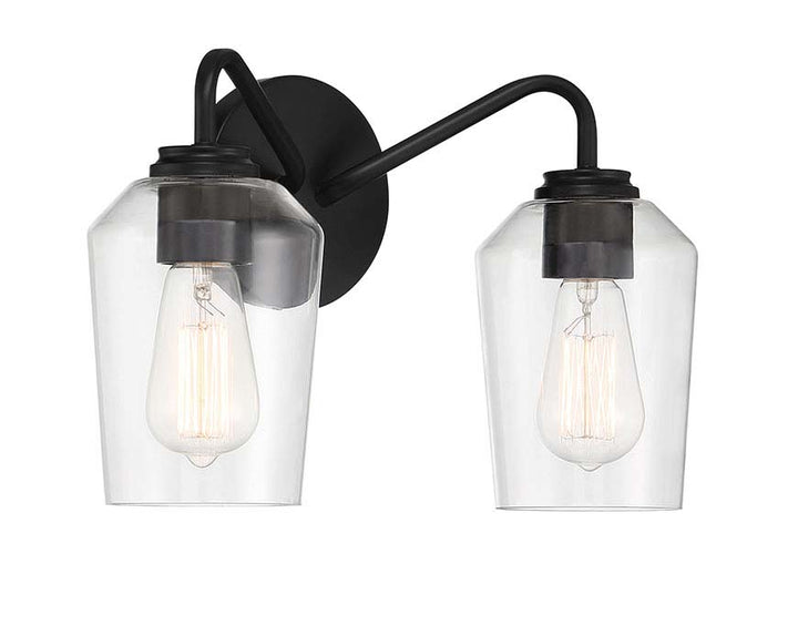 Shayna Vanity Light in Flat Black by Craftmade