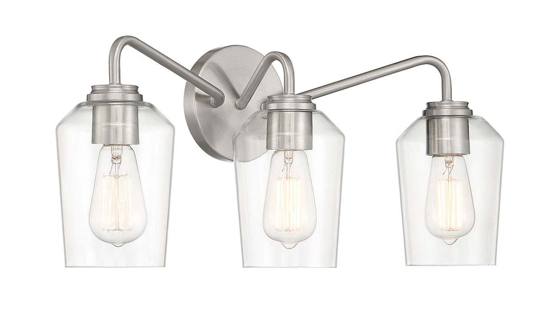 Shayna Vanity Light in Brushed Polished Nickel by Craftmade