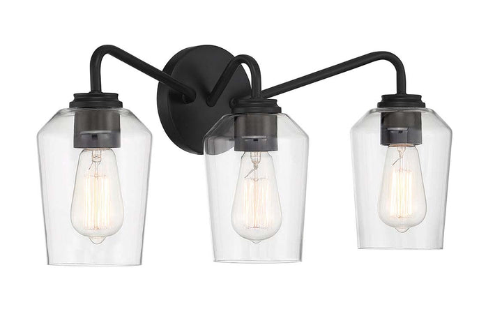 Shayna Vanity Light in Flat Black by Craftmade