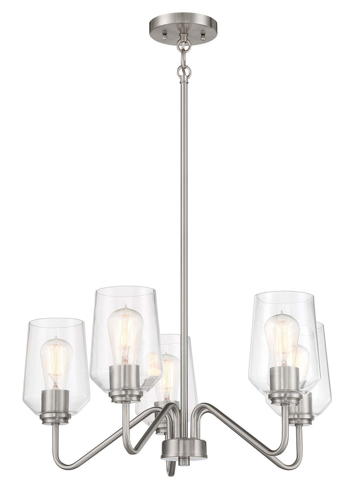Shayna Chandelier in Brushed Polished Nickel by Craftmade