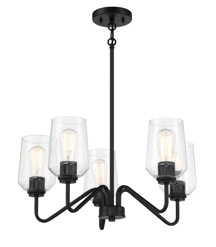 Shayna Chandelier in Flat Black by Craftmade