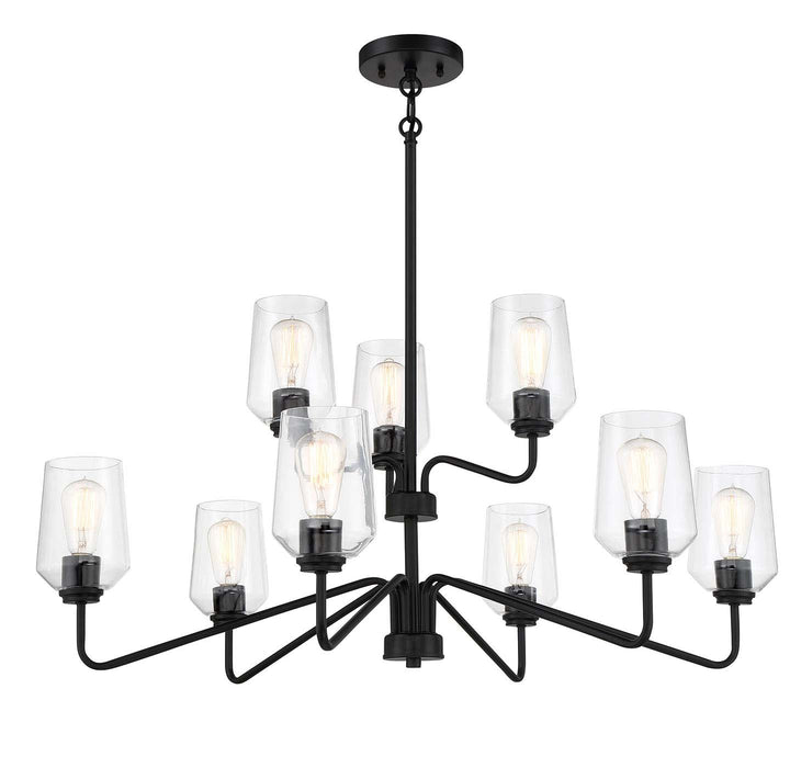 Shayna Chandelier in Flat Black by Craftmade