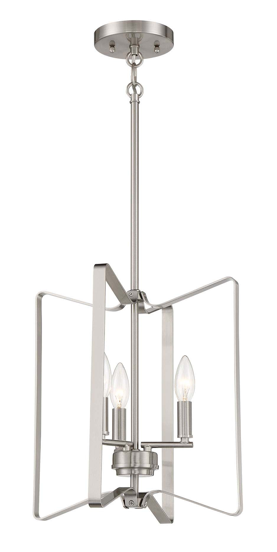Shayna Foyer Pendant in Brushed Polished Nickel by Craftmade