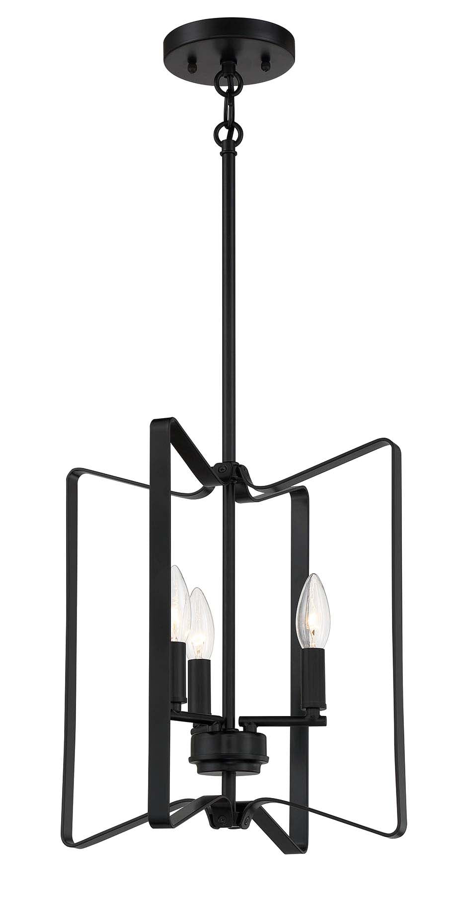 Shayna Foyer Pendant in Flat Black by Craftmade