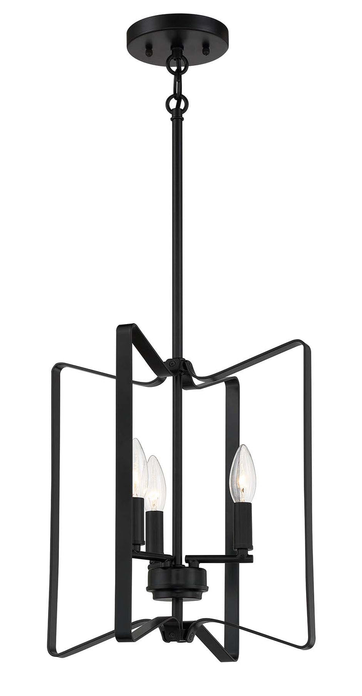 Shayna Foyer Pendant in Flat Black by Craftmade